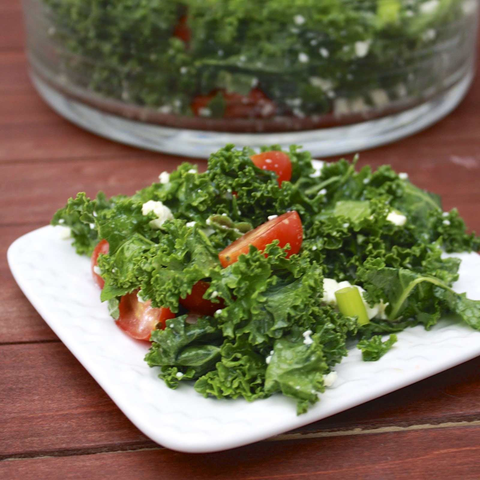 Kale and Tomato Salad with Feta and Mint The Sweets Life