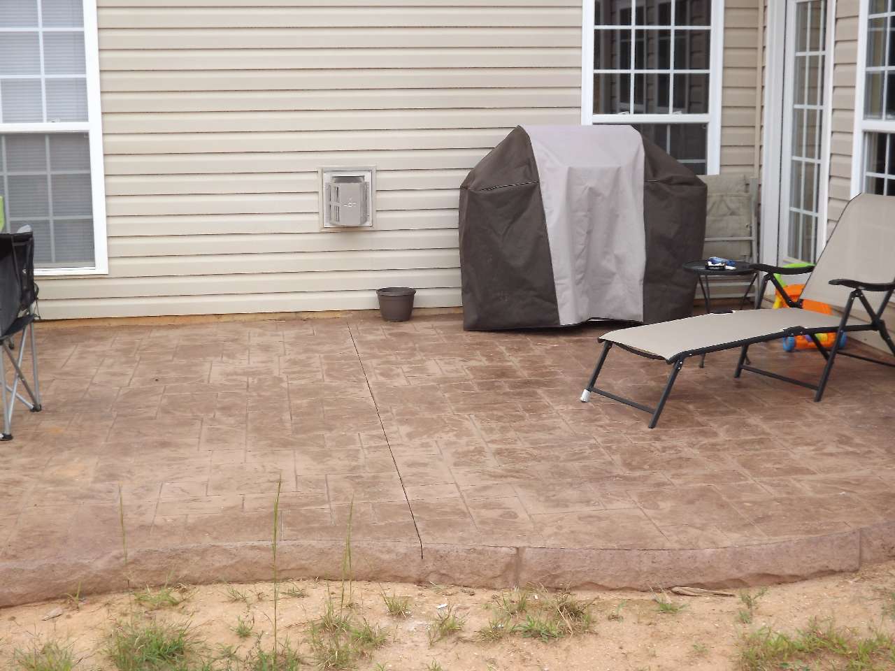 Atlantic Coast Concrete Stamped Patio with Stamped Form Liners