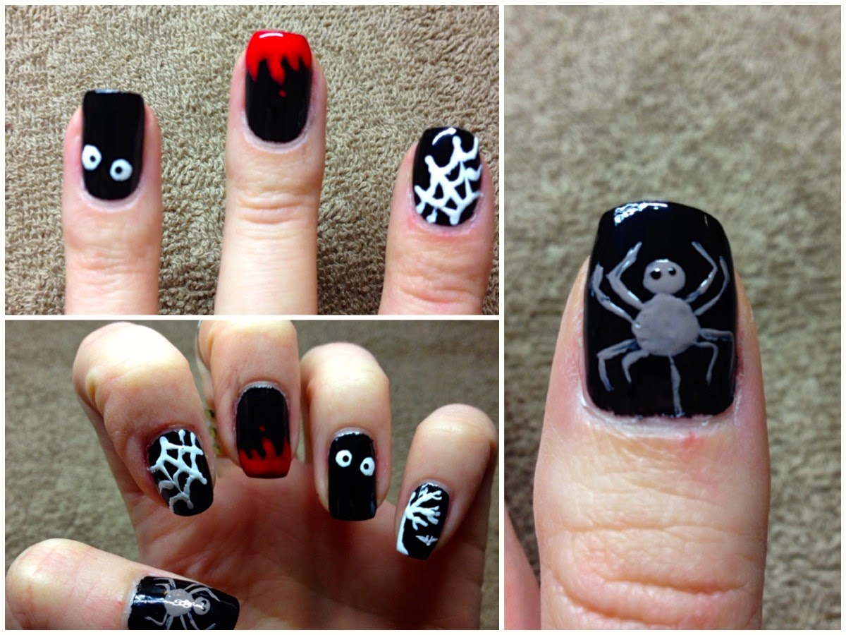 Lesia Style Spooky Halloween Nail Design