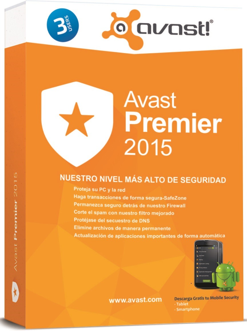 AVAST 2015 1year serial key or number