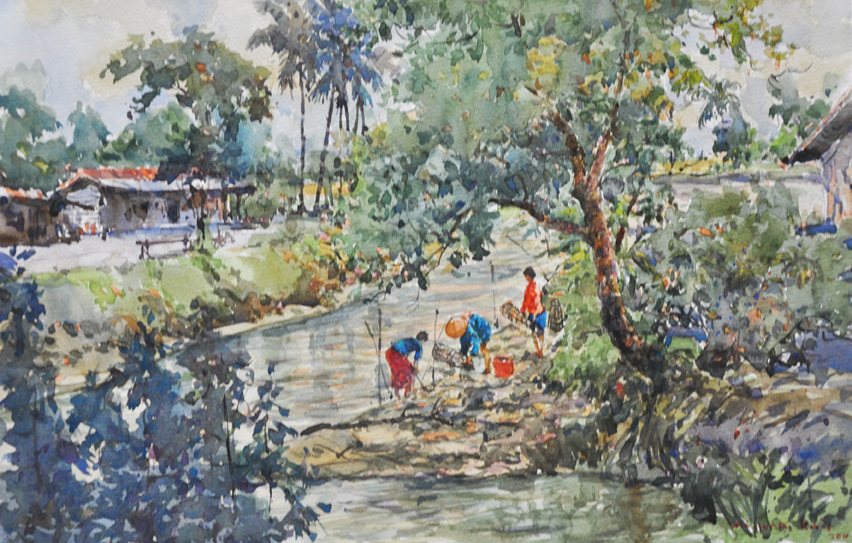 Shafurdin Habib Peasant Landscape An Exhibition By Khalil