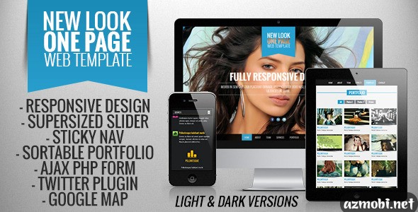 New Look - One Page Responsive Website Template