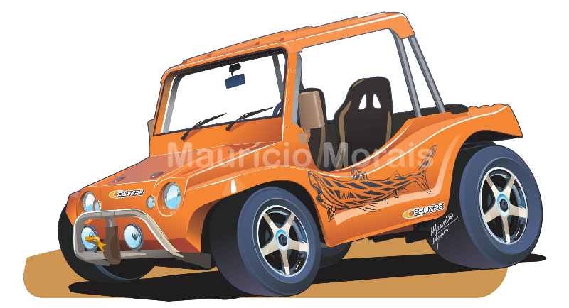 caricatura buggy cauype ce