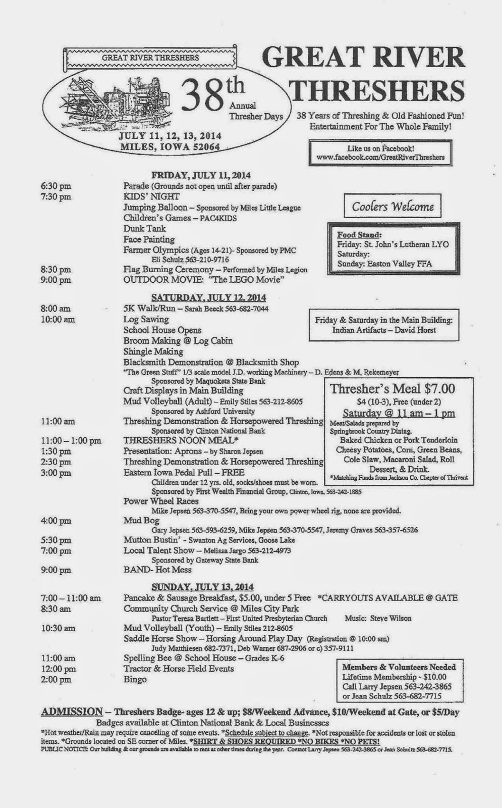 Maquoketa Iowa / Blog Great River Threshers