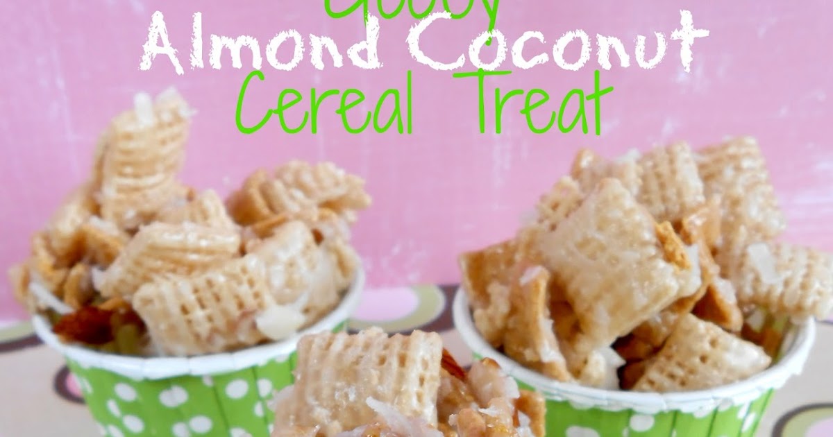 Double the Deliciousness Gooey Almond Coconut Cereal Treat