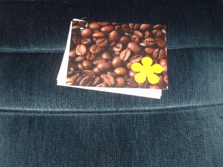 Coffeebean Notebook with white card stock pages