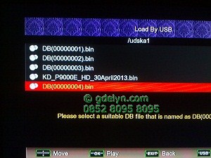 Tampilan daftar DB Tampilan daftar DB trendsat T5,receiver mpeg4,receiver hd,software upgrade trendsat