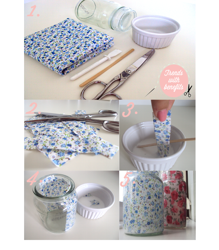 Trends With Benefits DIY Pretty Little Glass Jars