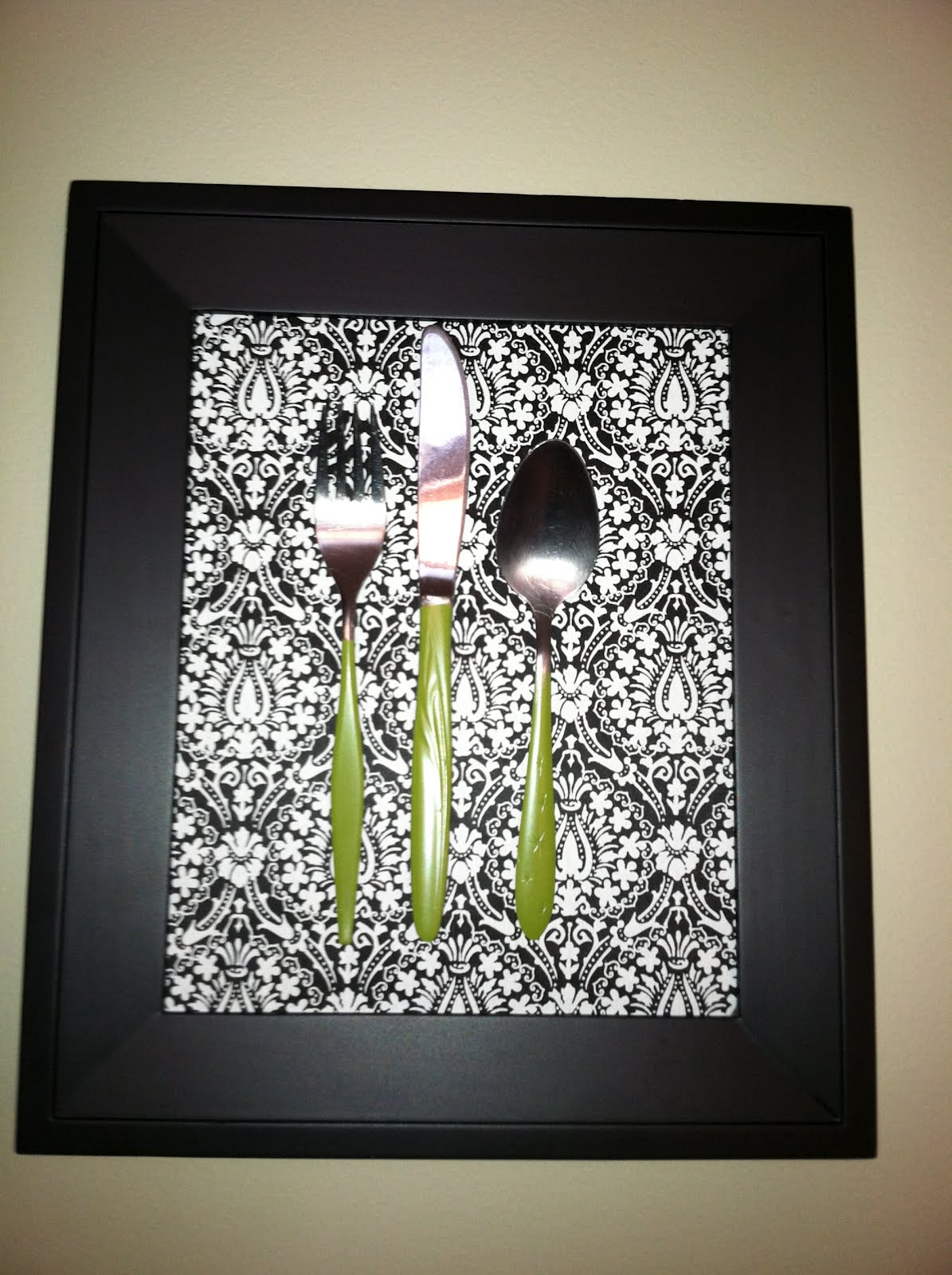 Paint Ideas Flatware Framed Art for your Kitchen!