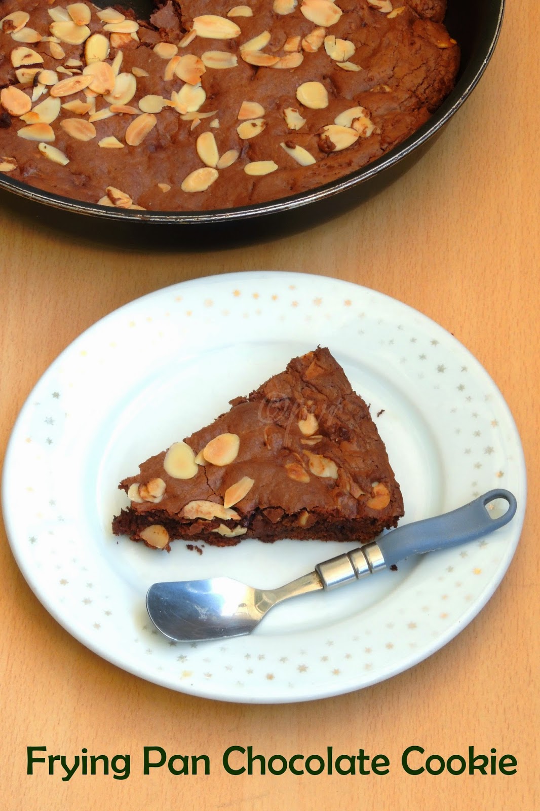 Priya's Versatile Recipes Eggless Frying Pan Double Chocolate Cookie