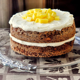 Mango Ginger Carrot Cake with Candied Ginger Cream Cheese Frosting Mango Ginger Carrot Cake with Candied Ginger Cream Cheese Frosting
