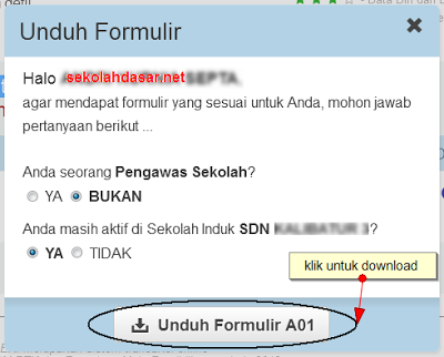 Cara Download Formulir Pemutakhiran Data NUPTK