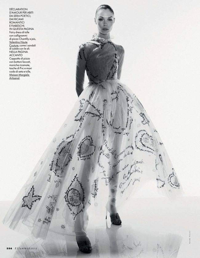 Valentino Couture Spring 2015 Love Words Dress Editorials