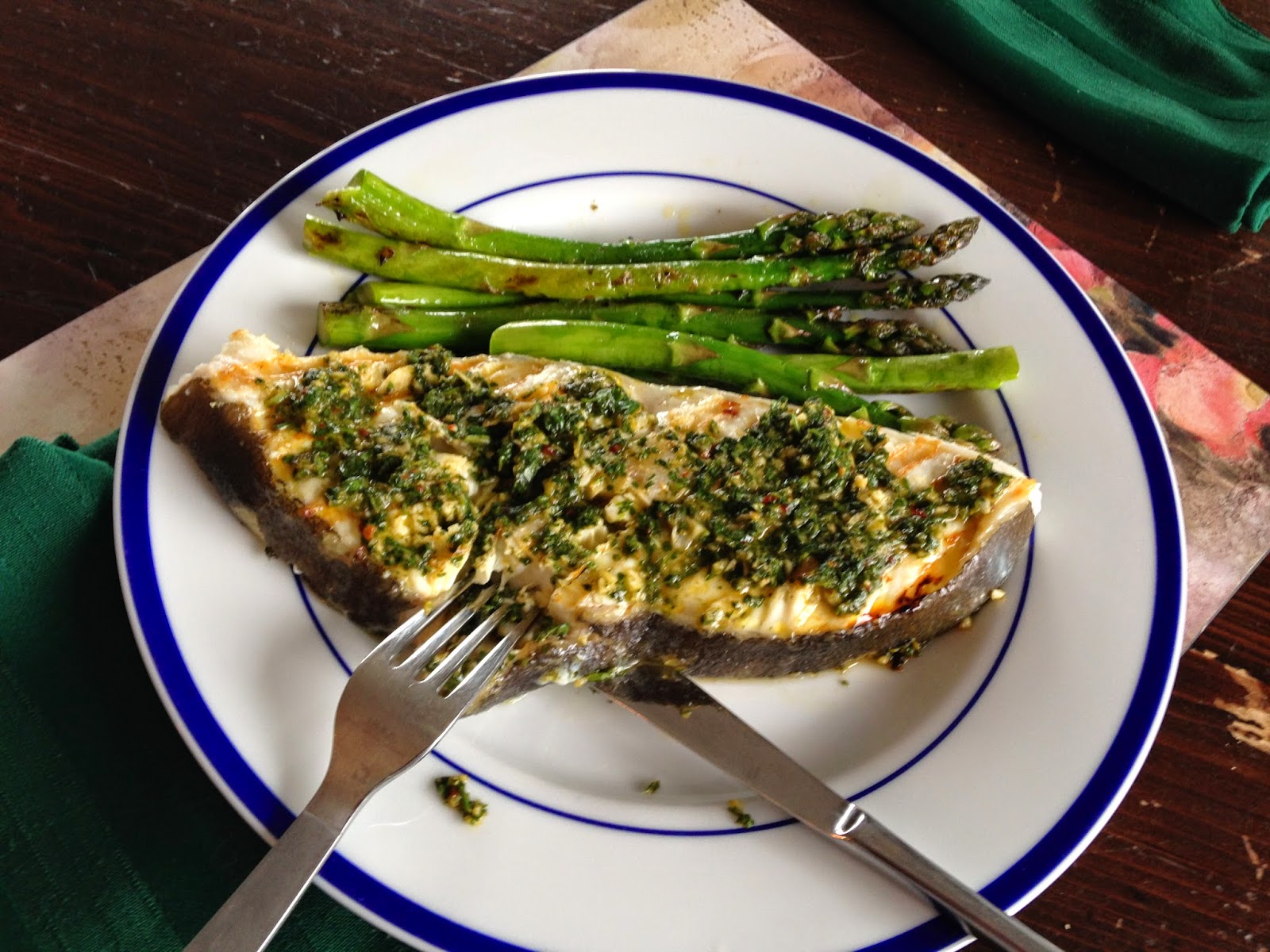 Recipes from 4EveryKitchen Grilled Halibut with South Asian Sauce