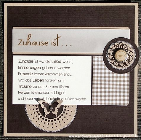{Bellas} Papierträume Zum Einzug °2