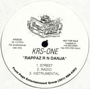 Krs One- Wanna Be Mceez/Rappaz R N Danja(12 Inch Vinyl)(1995)(320kbps)