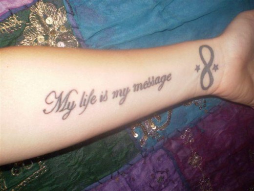 life tattoos. quotes about life tattoos.