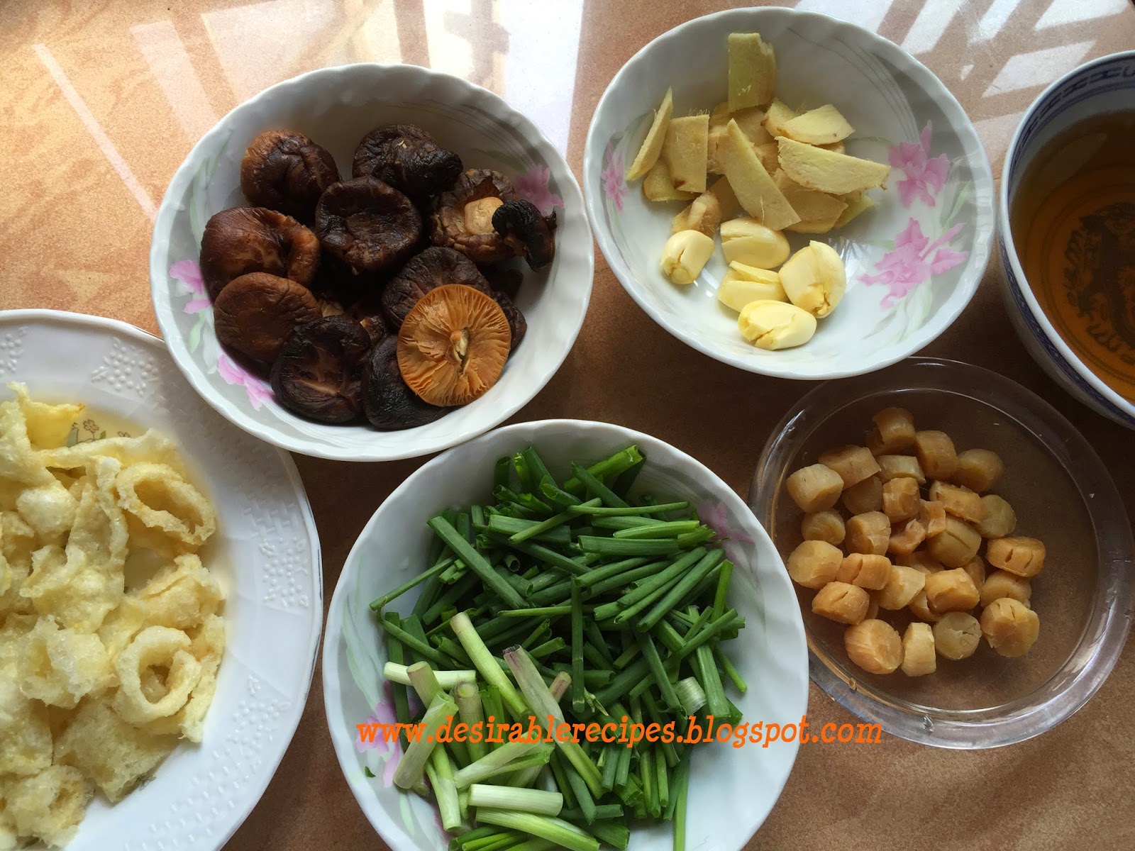 Braised Fish Maw with Dried Scallop and Dried Mushroom