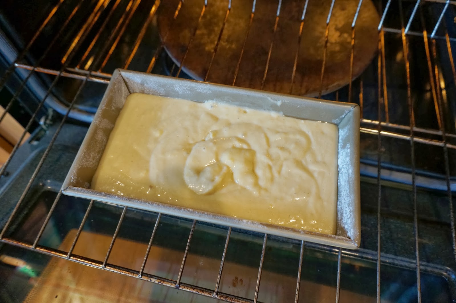 Grapefruit Cake Batter cake ready to cook