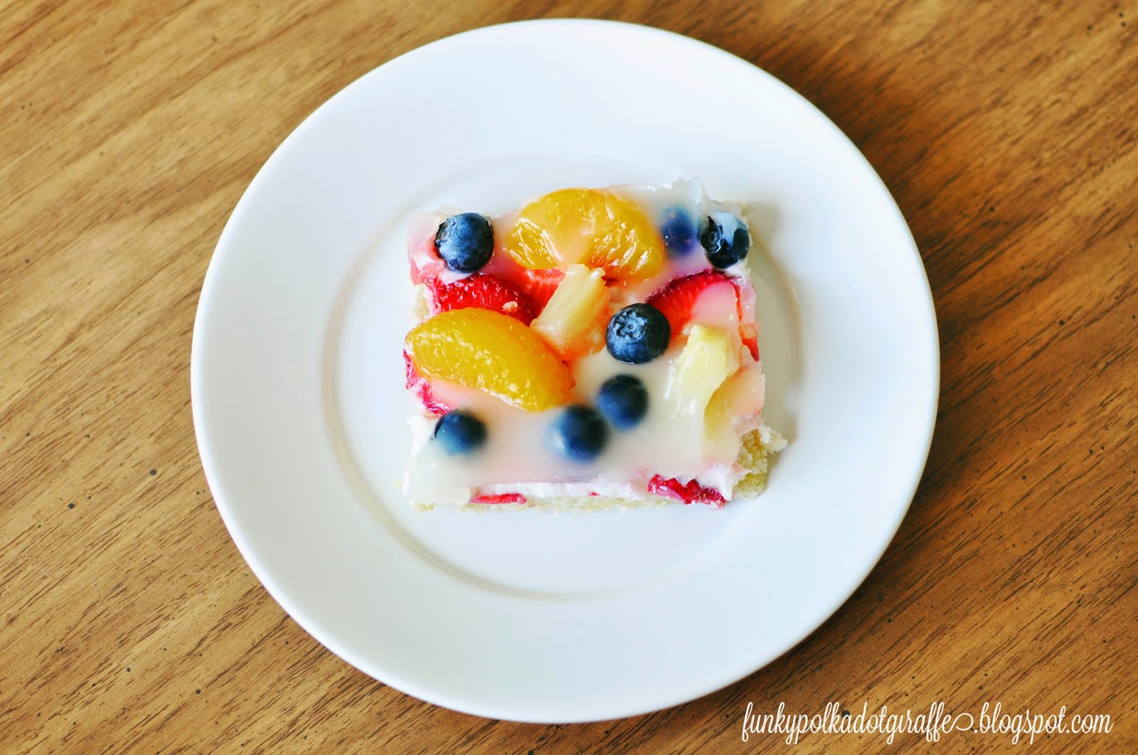 Funky Polkadot Giraffe Recipe Glazed Fruit Pizza