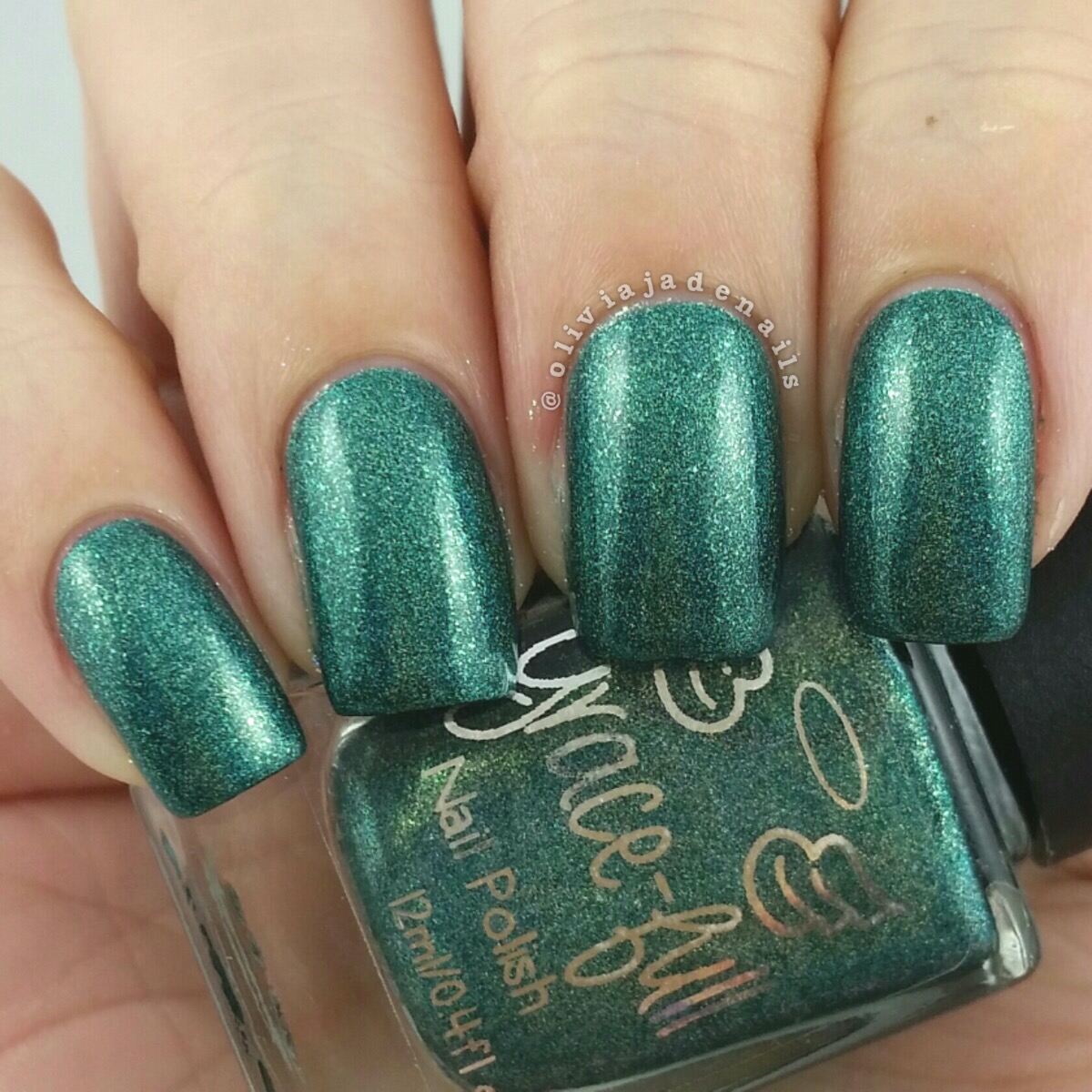 Grace-full Nail Polish Royal Forest Nymph swatched by Olivia Jade Nails
