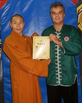 Master Bill Drougas recognized as an official Insrtructor member Shaolin Songshan Academy of China