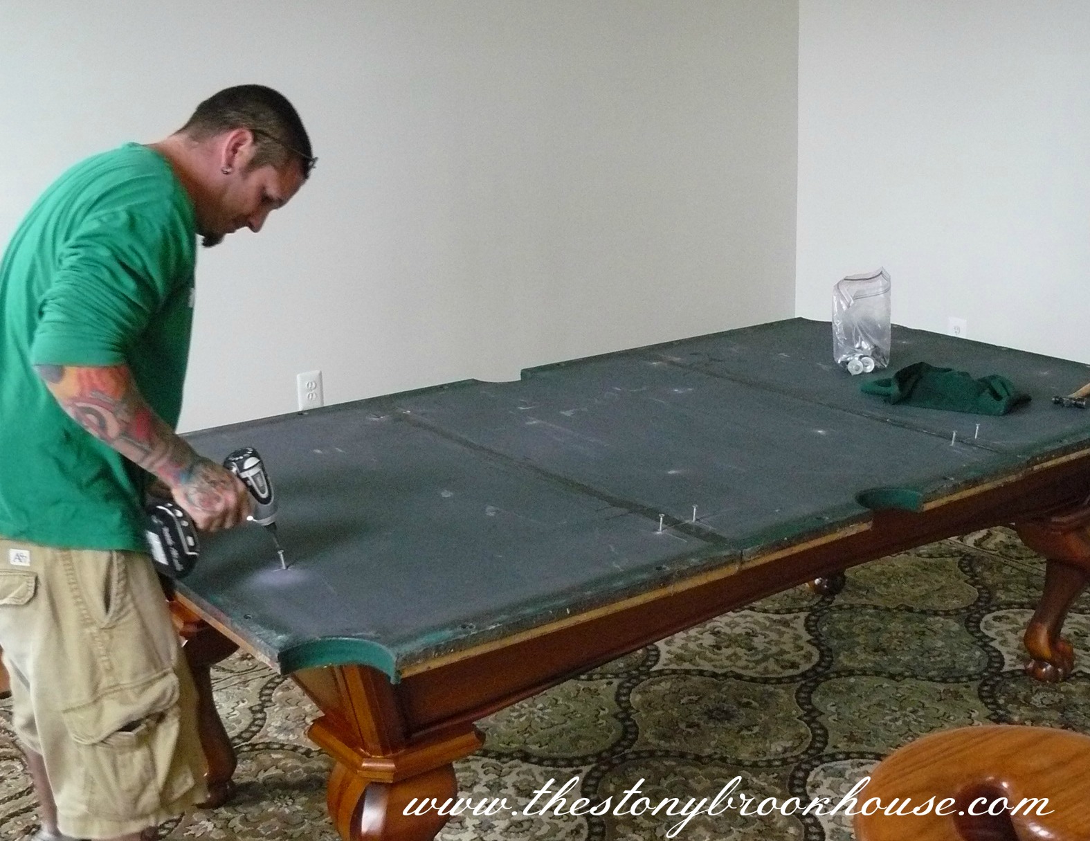 Pool Table is IN! The Stonybrook House