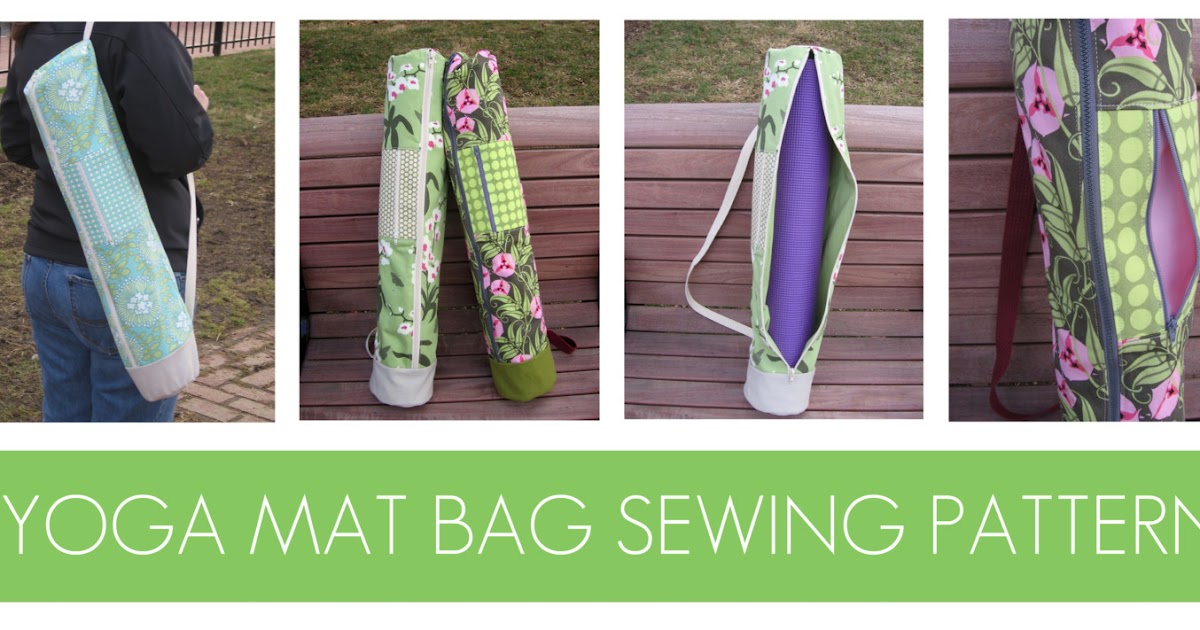 Needle and Spatula: Yoga Mat Bag Sewing Pattern and Giveaway!