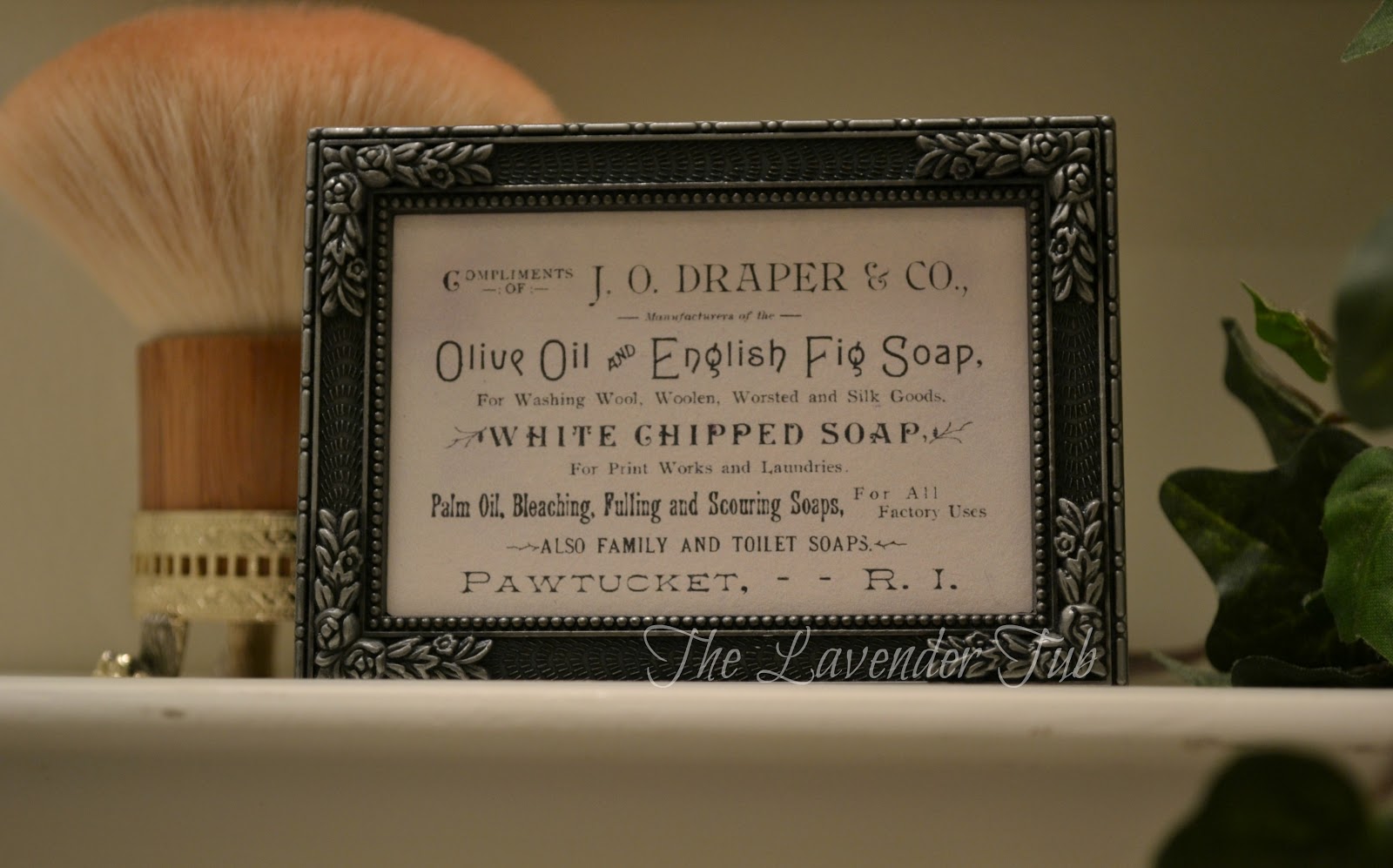 The Lavender Tub Vintage Bathroom Clock