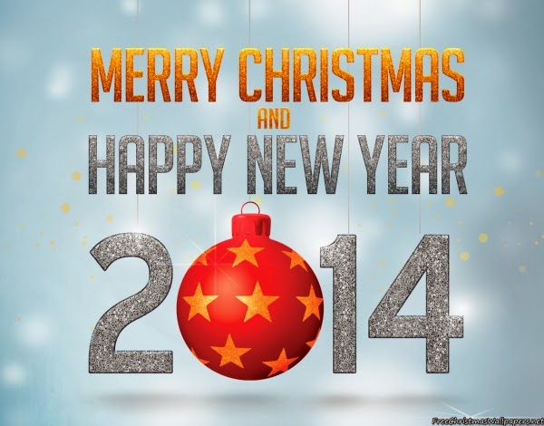 gambar Kartu dan ucapan selamat natal dan tahun baru 2014