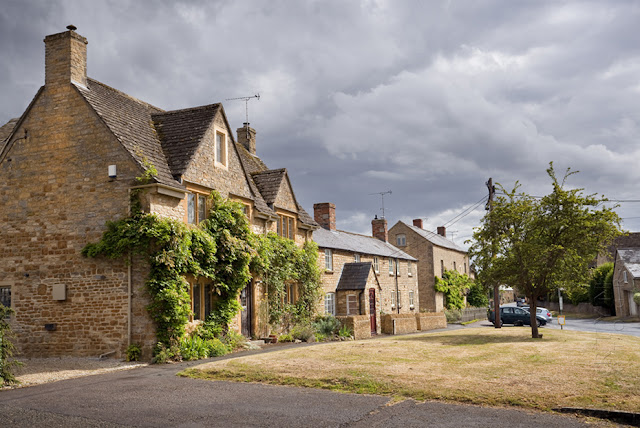 The beautiful Cotswold village of Kingham in the afternoon sunshine by Martyn Ferry Photography