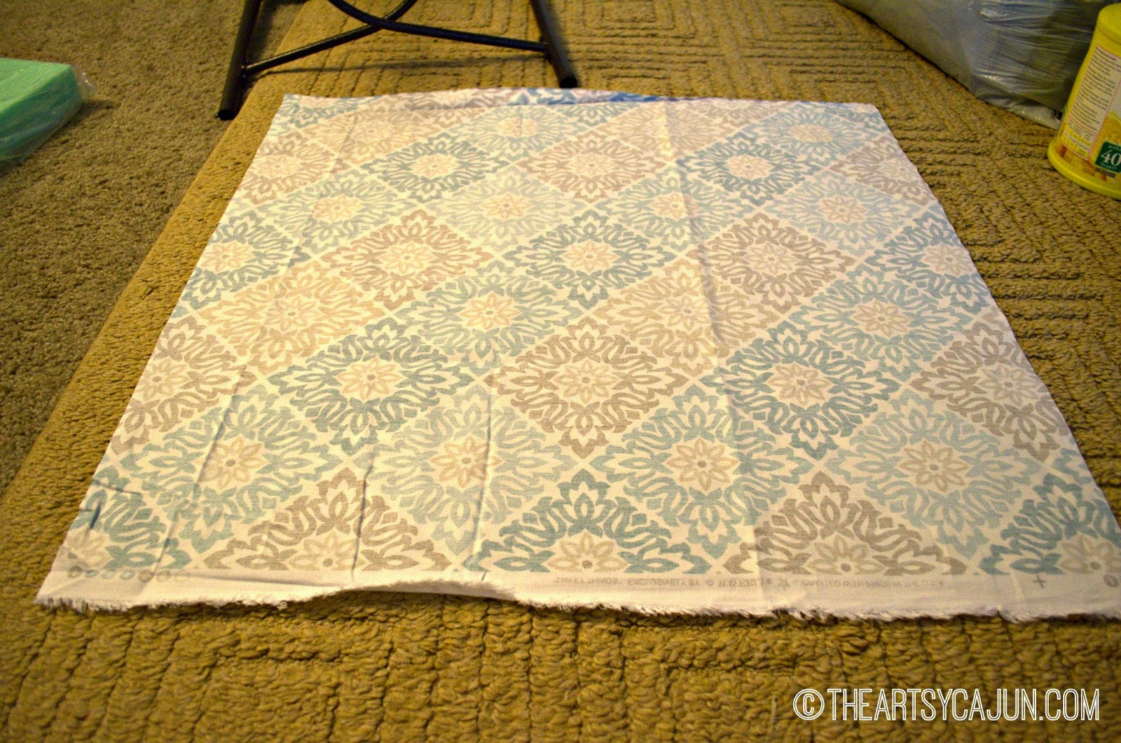 DIY, How to cheaply recover chairs The Artsy Cajun