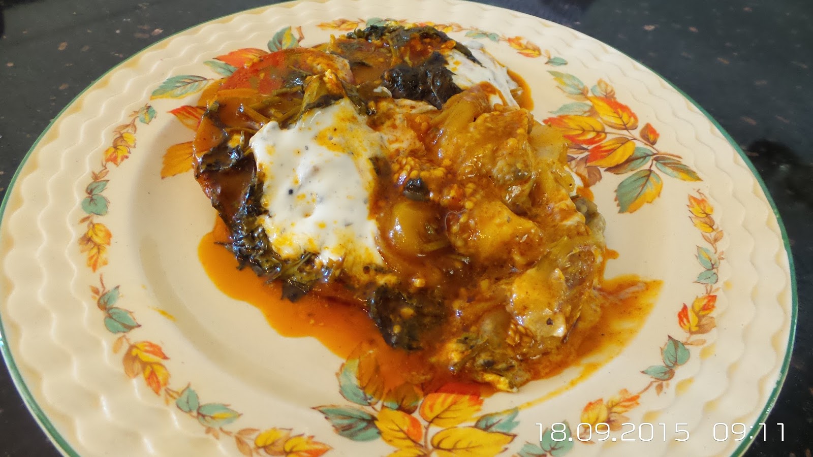 Happy Retiree's Kitchen Layered Afghan Eggplant or Borani Banjan