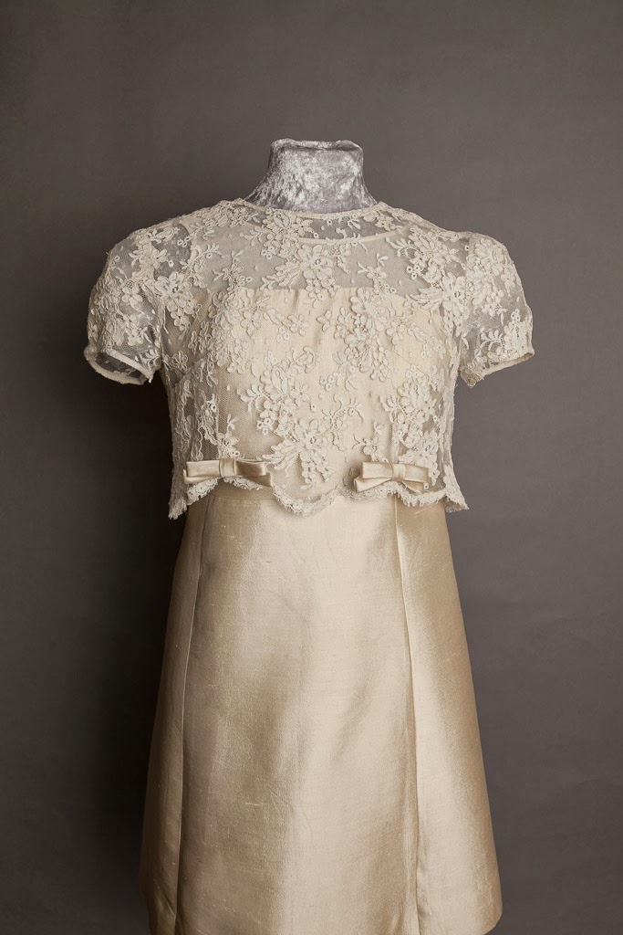 60s mini wedding dress