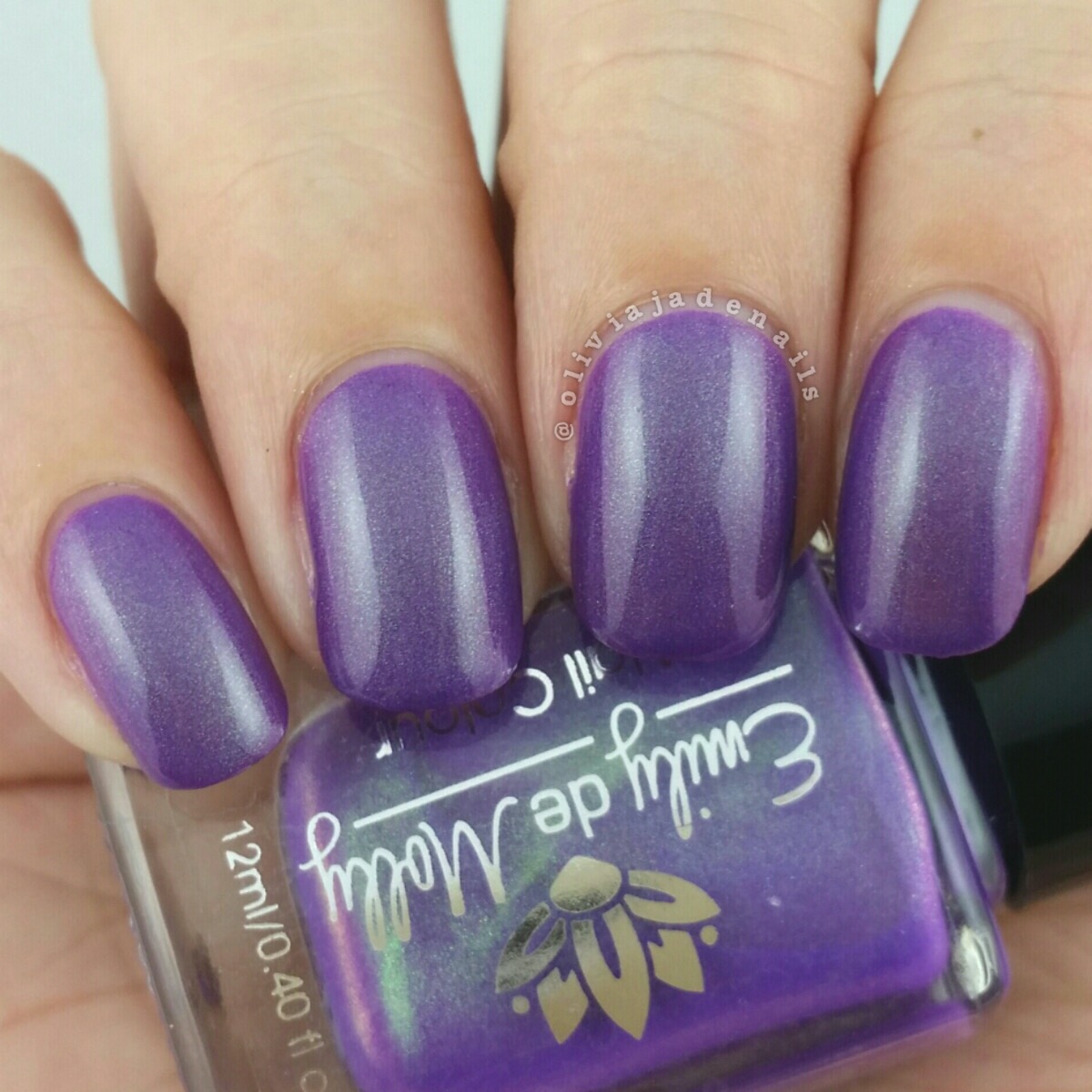 Emily de Molly The Pretender swatched by Olivia Jade Nails