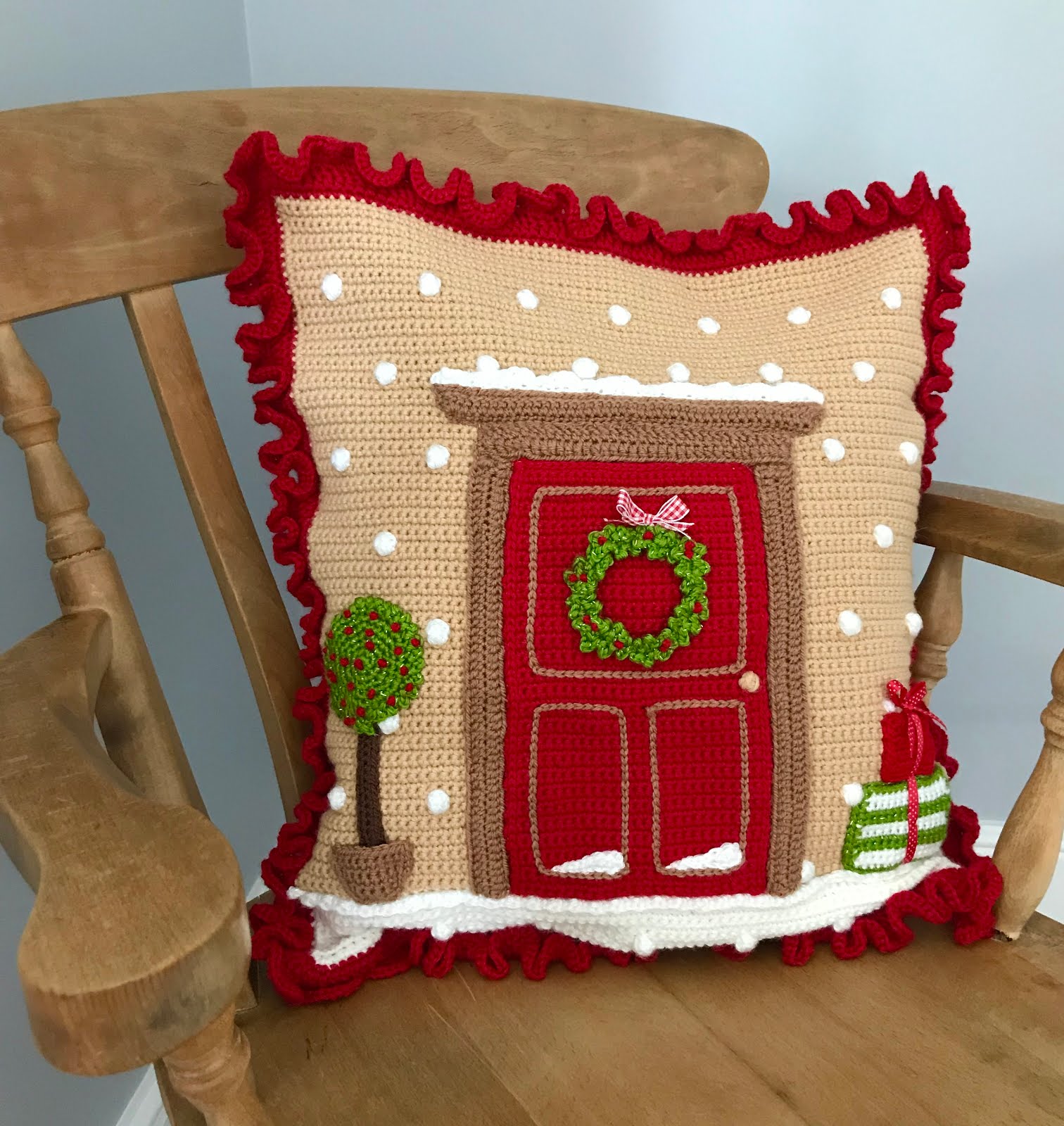 Christmas Front Door cushion