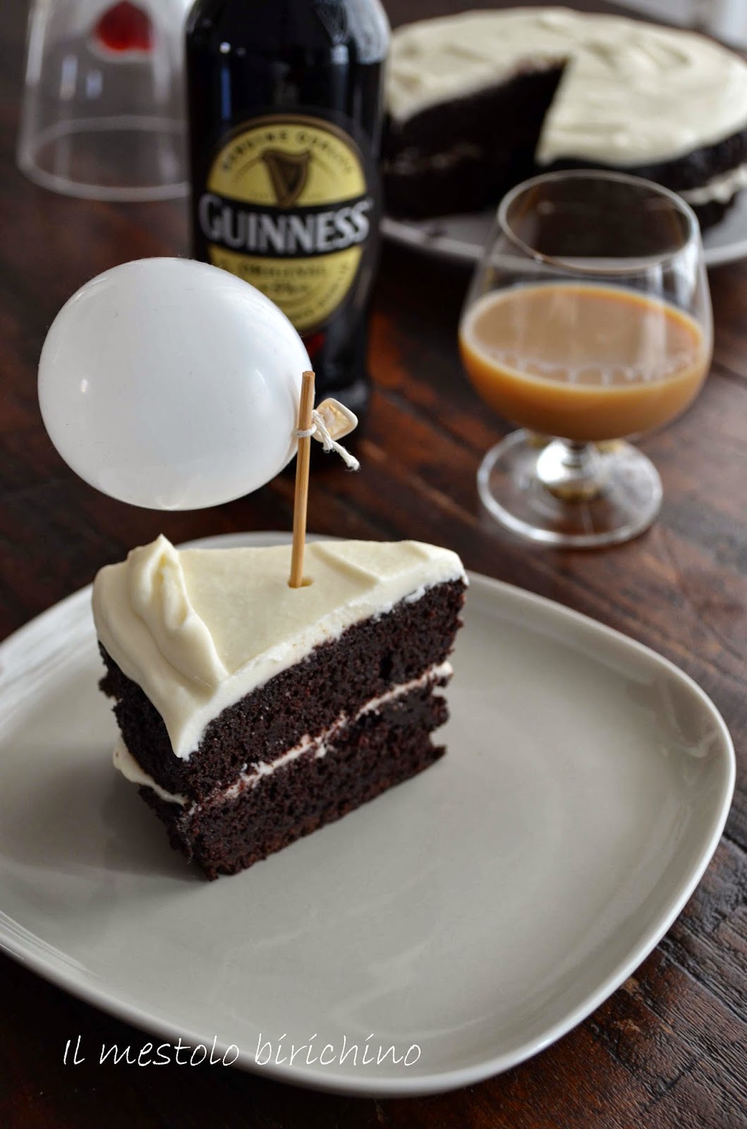 Il mestolo birichino DARK CHOCOLATE GUINNESS CAKE WITH BAILEYS IRISH