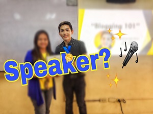 I'm their SPEAKER: Blogging Seminar Experience