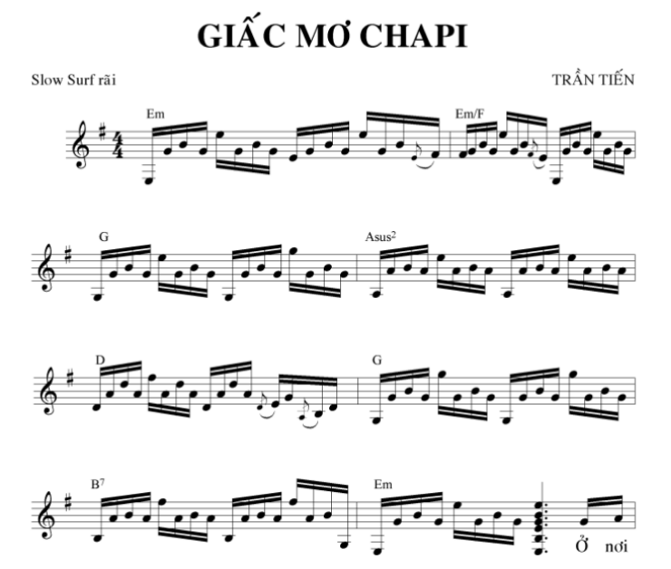 Bai+Hat+Co+Not+NHAC Nốt nhạc bài hát GIẤC MƠ CHA PI | Blog xây dựng - Dịch ...