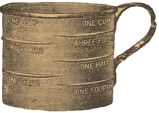 antique measuring cup image