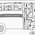Ônibus Escolar Para Colorir