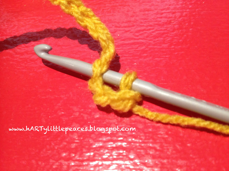 hARTylittlepeaces daisy chain crochet flower tutorial