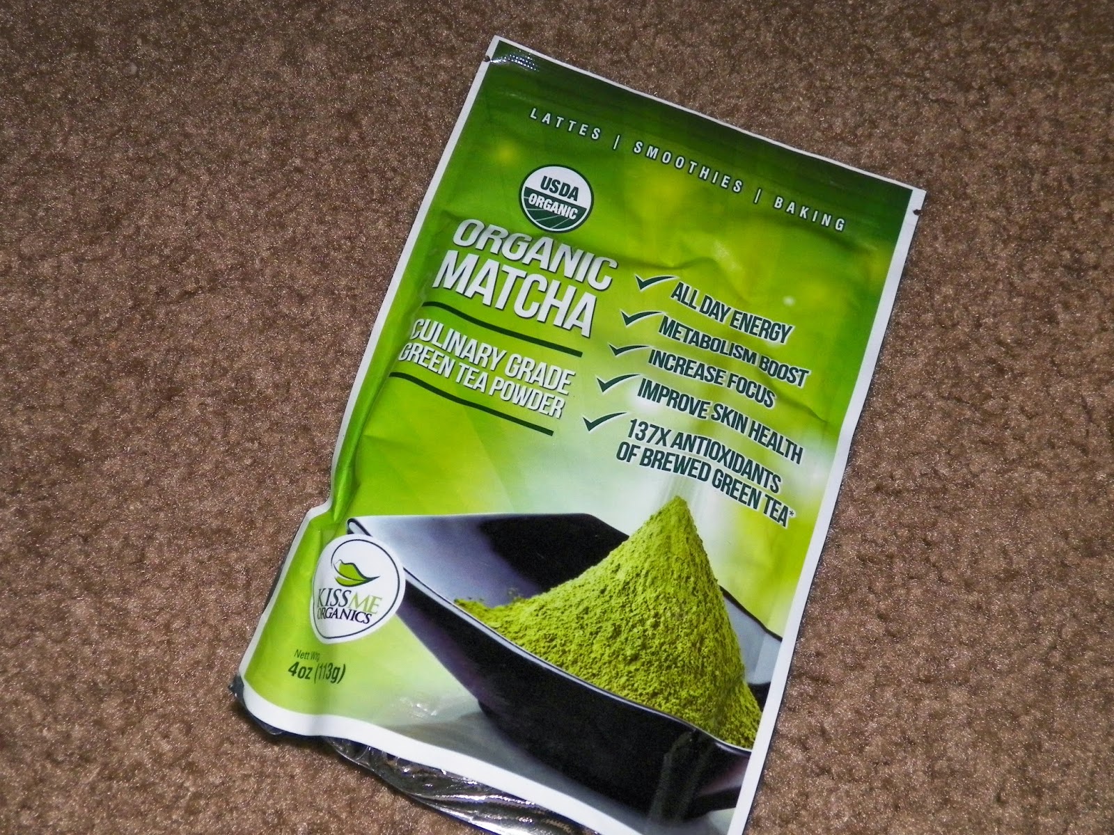 mygreatfinds Organic Matcha Green Tea Powder by Kiss Me Organics Review