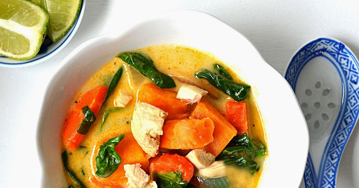 Sew French Thai Chicken Coconut Soup With Sweet Potatoes