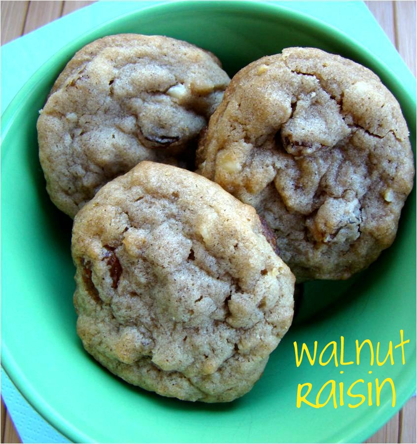 Walnut raisin cookies