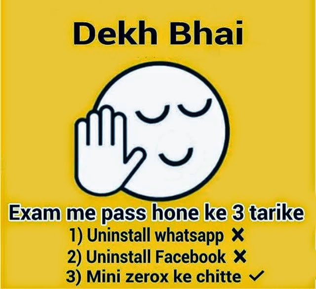 Dekh bhai Exam Status for facebook Whatsapp Status Quotes