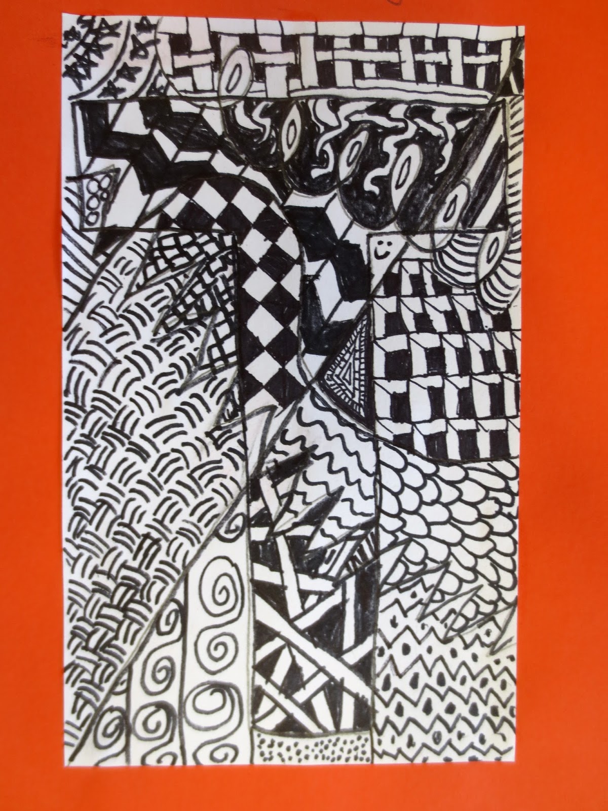 Zilker Elementary Art Class: Zentangle Letter Designs