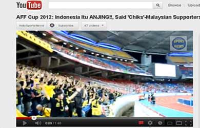 Video Suporter Malaysia Menghina Indonesia