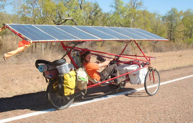 Sam Mitchell tours Australia on solar-powered tricyle