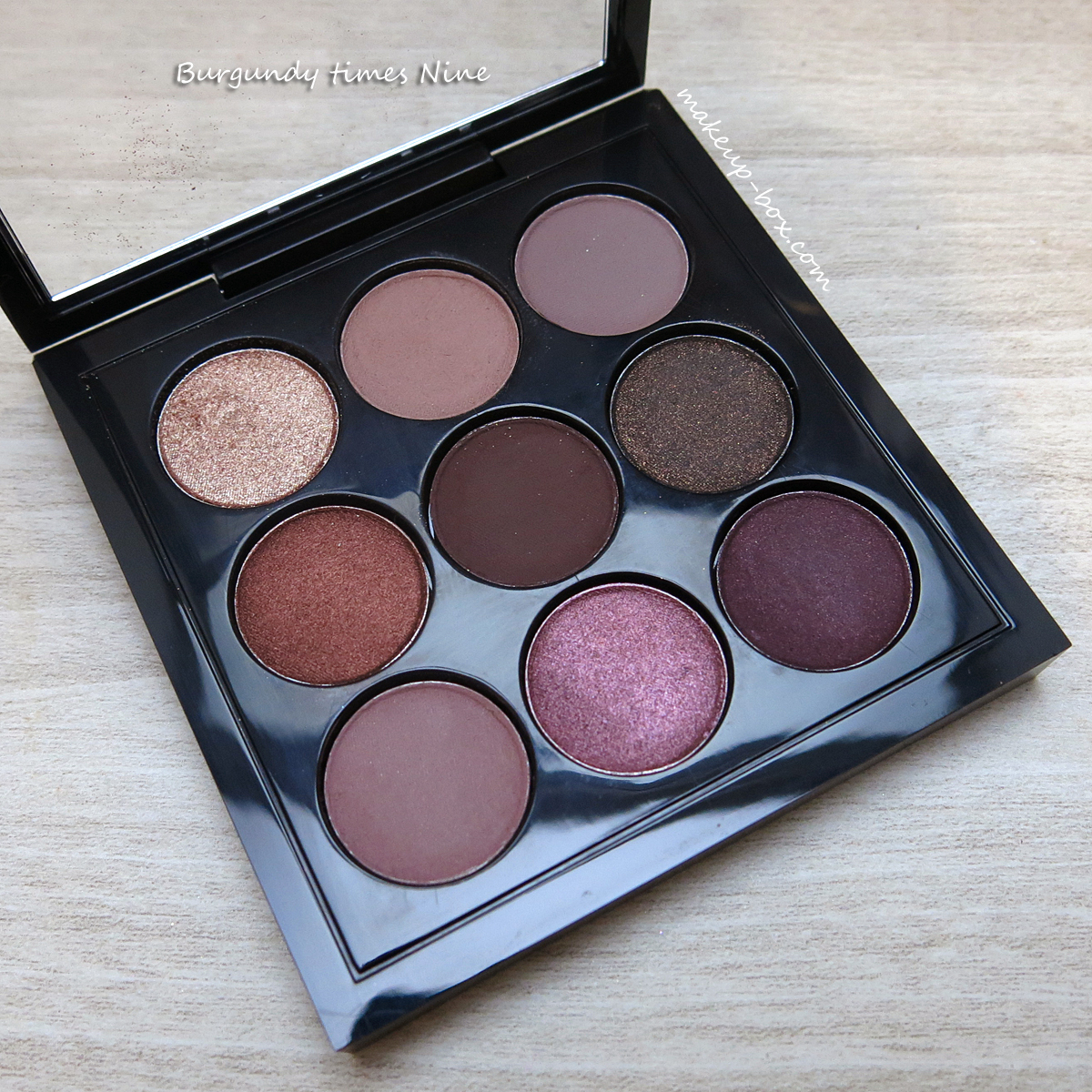 The Makeup Box MAC Eyeshadow Times Nine Palette Swatches
